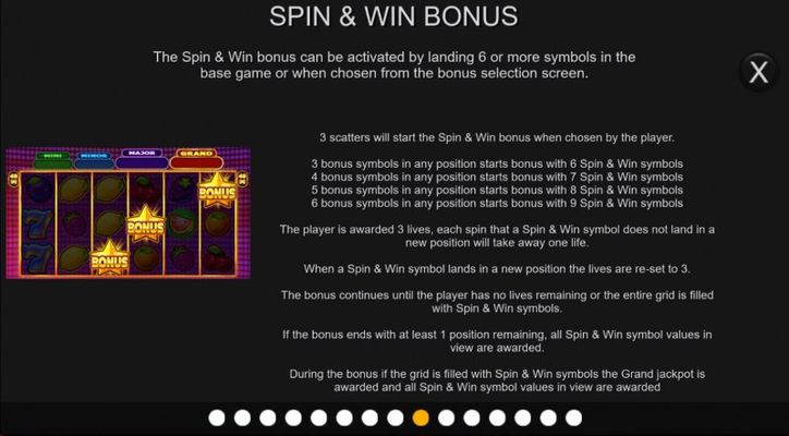 Spin and Win Bonus