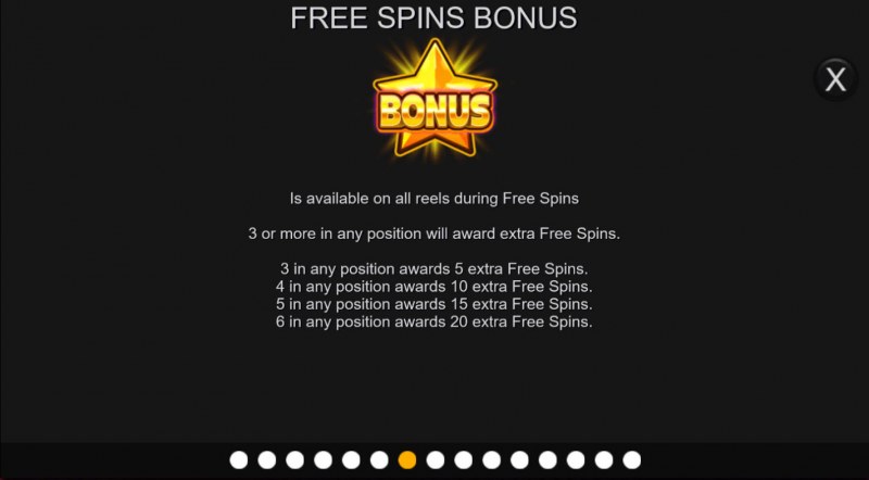 Bonus Fruits :: Free Spin Feature Rules