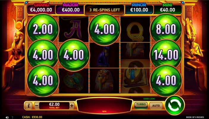 3 respins awarded, land additional scatters for extended bonus play