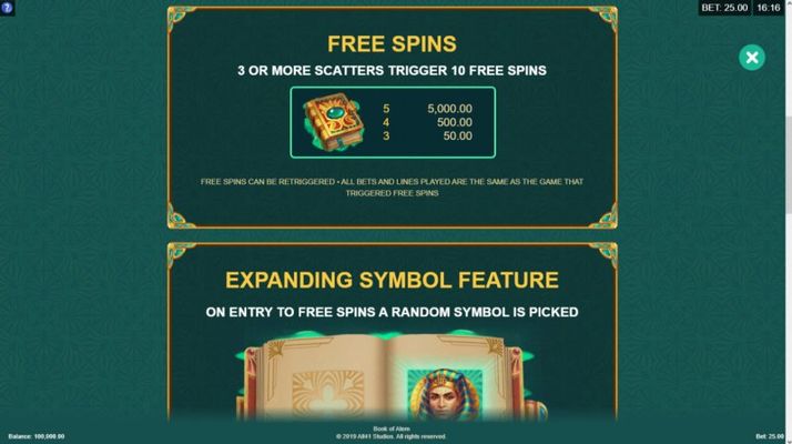 Free Spins Rules