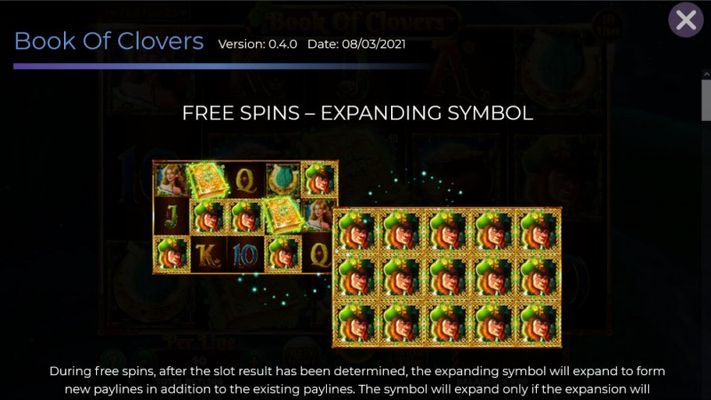 Book of Clovers :: Free Spin Feature Rules