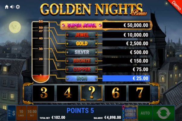 Golden Nights Bonus Feature