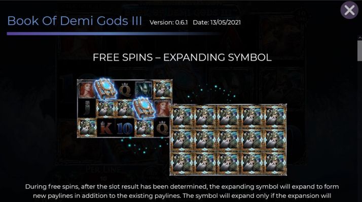 Book of Demi Gods 3 :: Free Spin Feature Rules