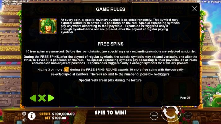 Free Spin Feature Rules