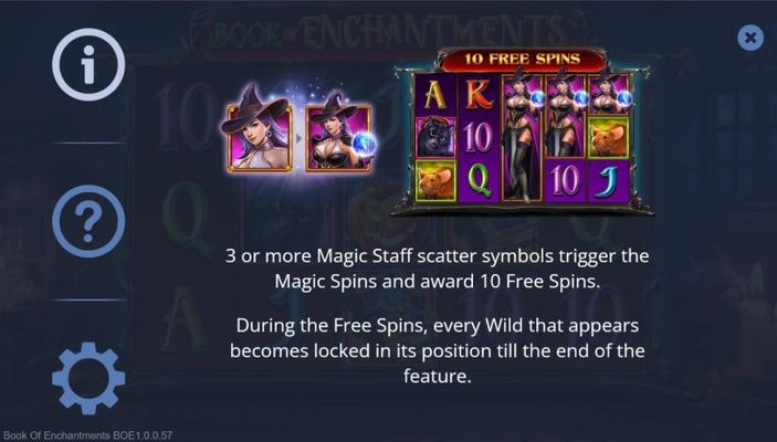 Book of Enchantments :: Free Spin Feature Rules