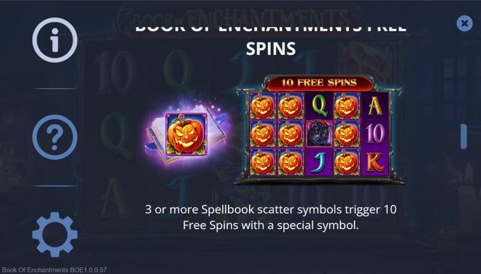 Book of Enchantments :: Free Spin Feature Rules