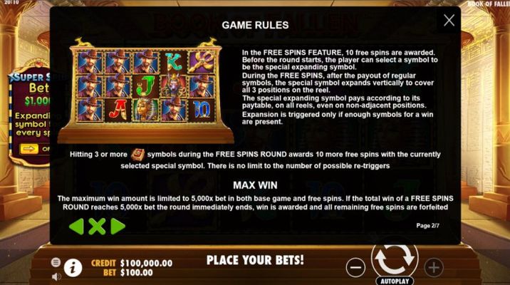 Free Spin Feature Rules