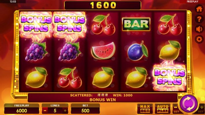 Scatter symbols triggers the free spins feature