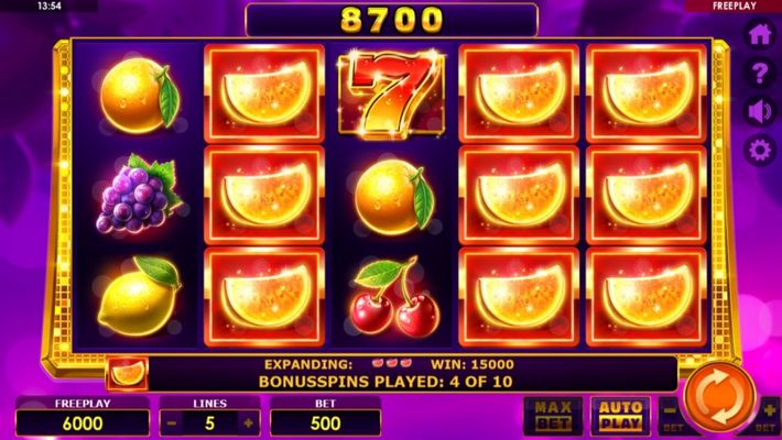 special expanding symbol leads to a big win during the free spins feature