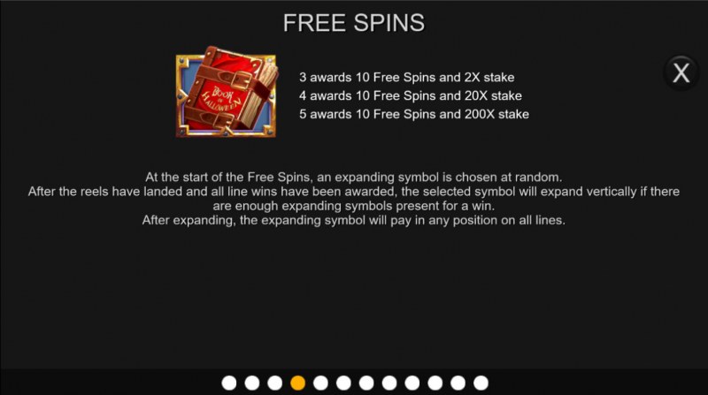Book of Halloween :: Free Spin Feature Rules