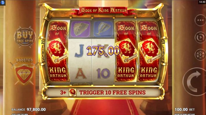 Scatter symbols triggers the free spins bonus feature