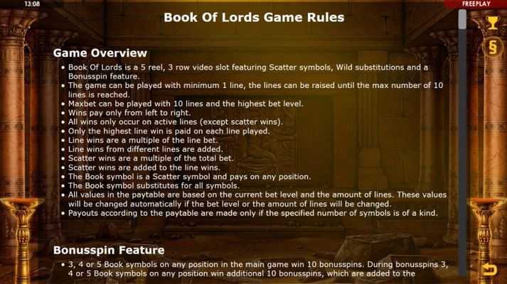 Book of Lords :: General Game Rules