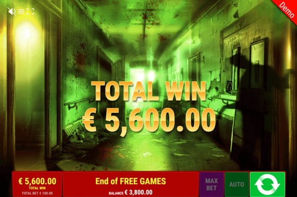 Total free spins payout