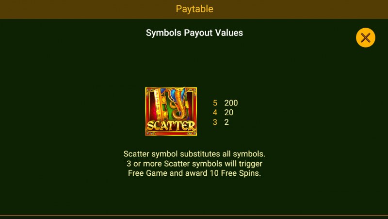 Book of Myth :: Wild and Scatter Rules