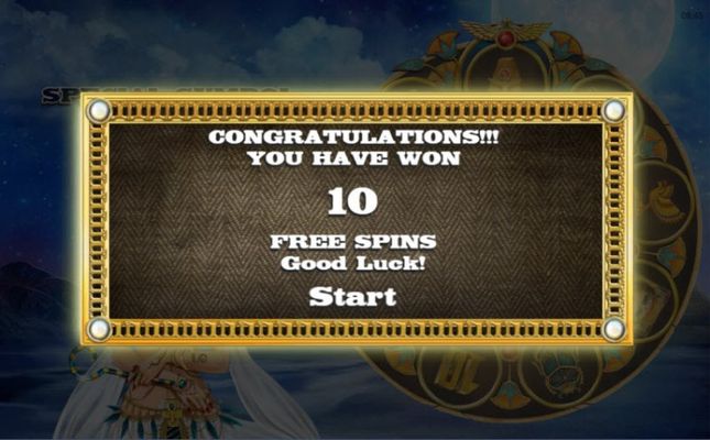 10 Free Spins Awarded