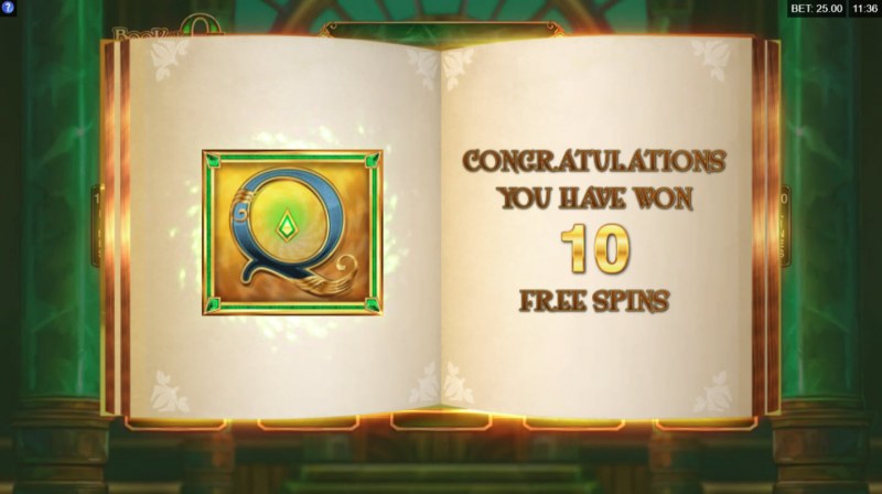 10 Free Spins Awarded