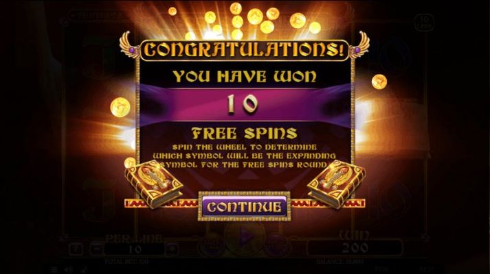 10 Free Spins Awarded