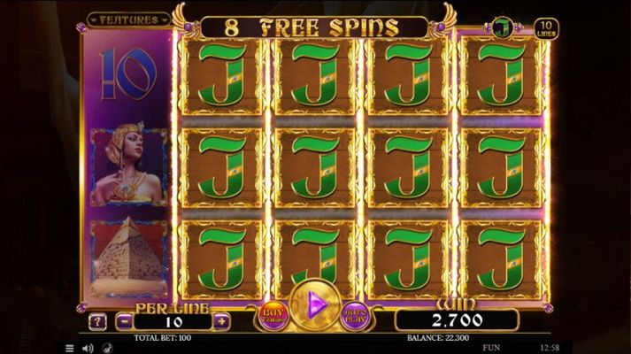 Book of Rebirth :: special expanding symbol leads to a big win during the free spins feature