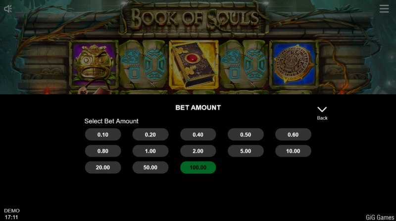 Book of Souls :: Available Betting Options
