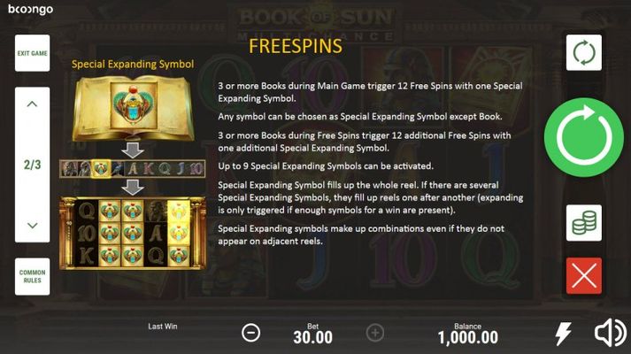 Free Spin Feature Rules