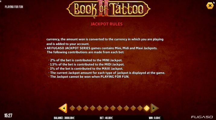 Jackpot Rules