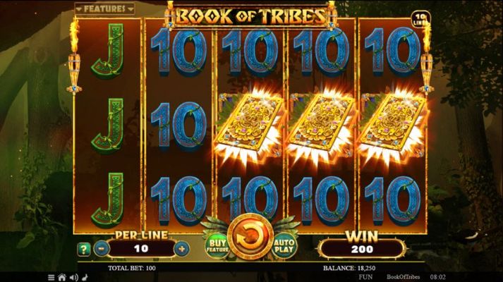 Scatter symbols triggers the free spins feature