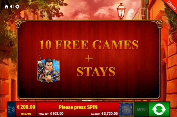 10 Free Spins Awarded