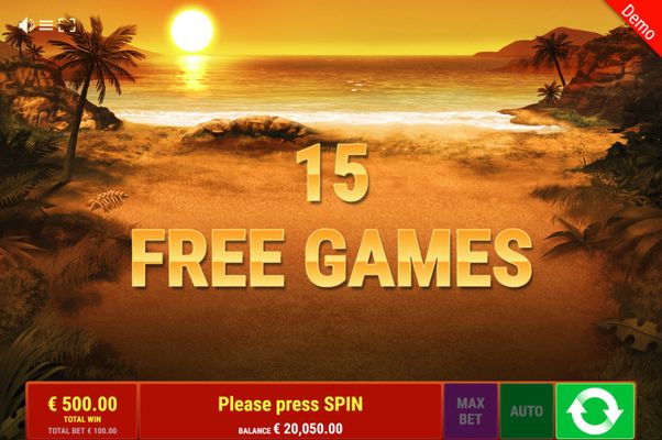 15 Free Spins Awarded