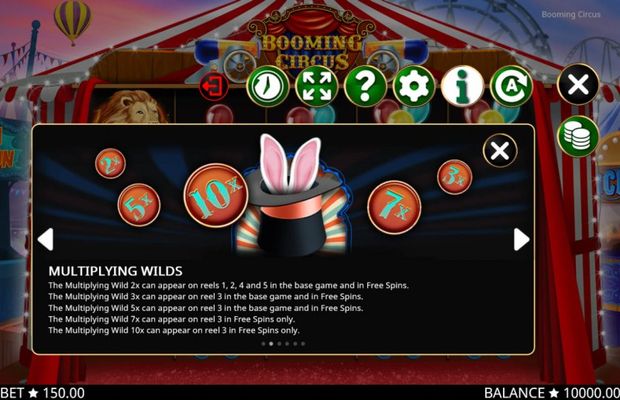 Booming Circus :: Wild Symbols Rules