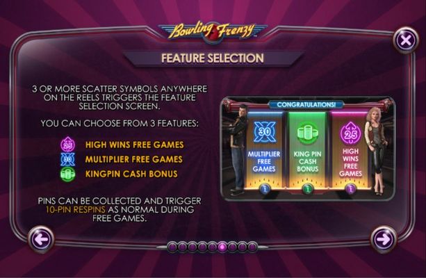 Bowling Frenzy :: Feature Selection
