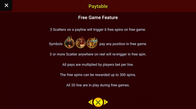 Brothers Kingdom :: Free Spins Rules
