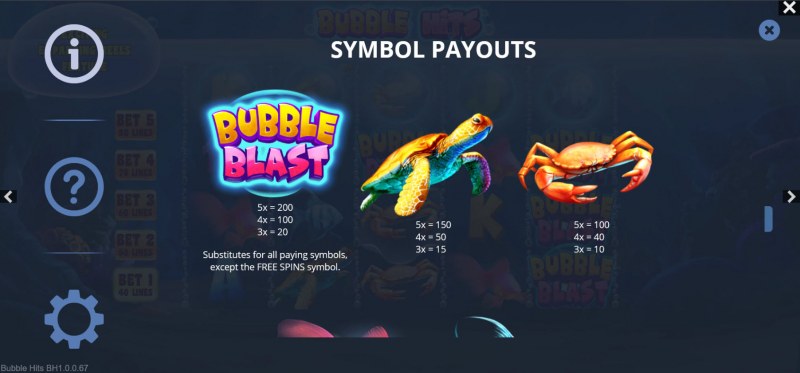 Paytable - High Value Symbols