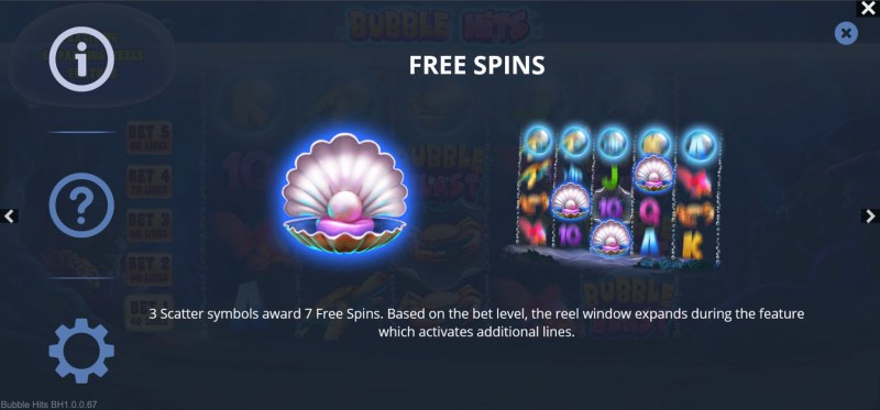 Bubble Hits :: Free Spin Feature Rules
