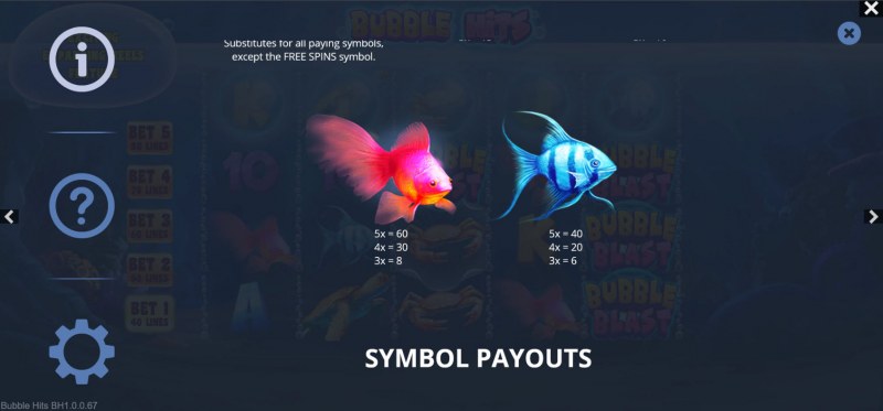 Paytable - Medium Value Symbols