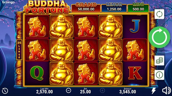 Buddha Fortune Hold and Win :: Multiple winning paylines