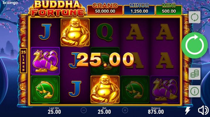 Buddha Fortune Hold and Win :: A three of a kind win