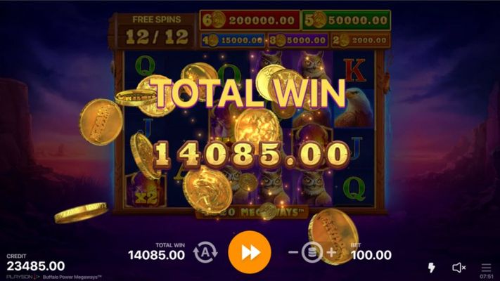 Total Free Spins Payout