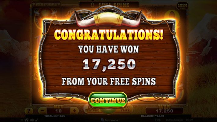 Total Free Spins Payout