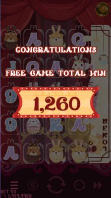 Total free spins payout