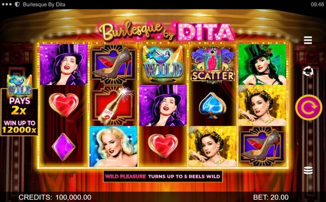 Burlesque by Dita :: Base Game Screen