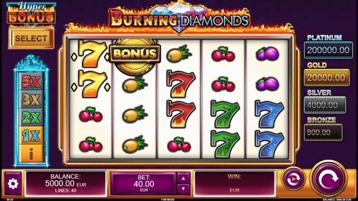 Burning Diamonds :: Main Game Board