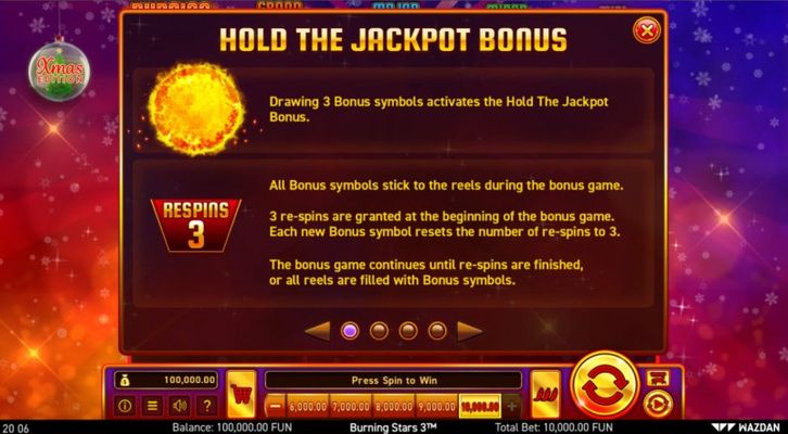 Hold The Jackpot Bonus