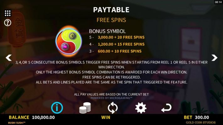 Free Spin Feature Rules