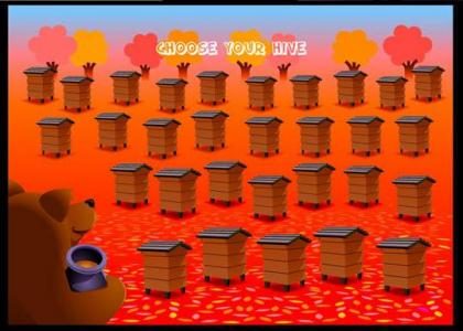 bonus game - choose a hive to increase your winnings