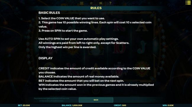 General Game Rules