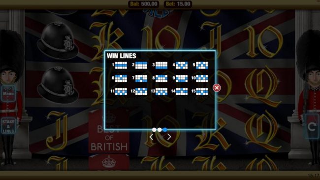 Win Lines 1-15