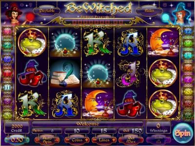 a progressive jackpot video slot game consisting of five reels and 15 paylines