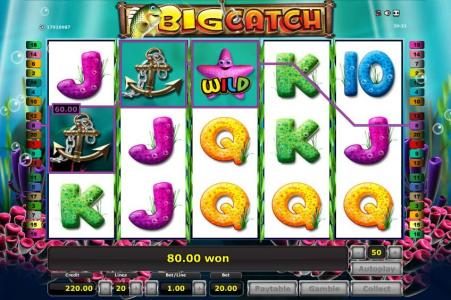 multiline win triggers 80 coin jackpot pay out