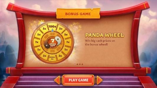 bonus game - panda wheel spin it for prize multipliers