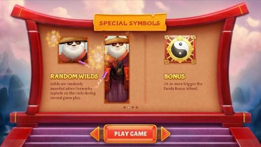 special symbols - random wilds and bonus symbols
